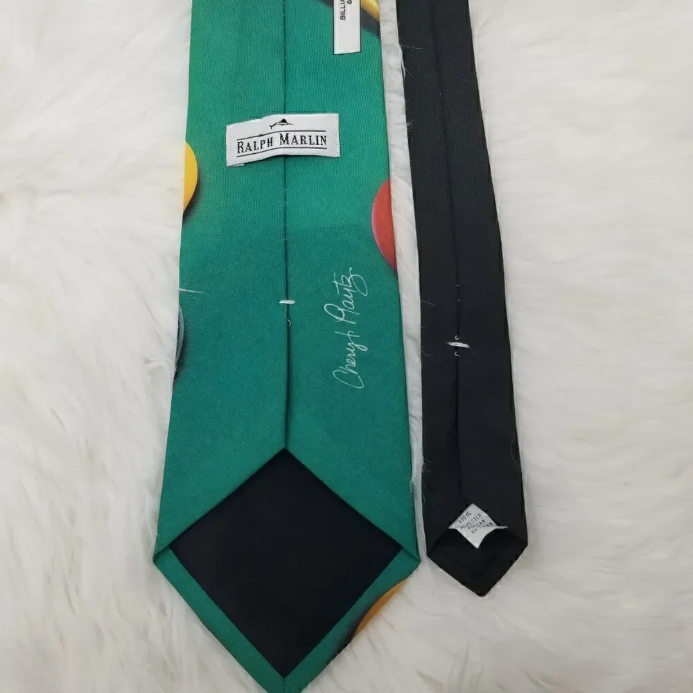Ralph Marlin Billiards Perspective Mens Necktie
